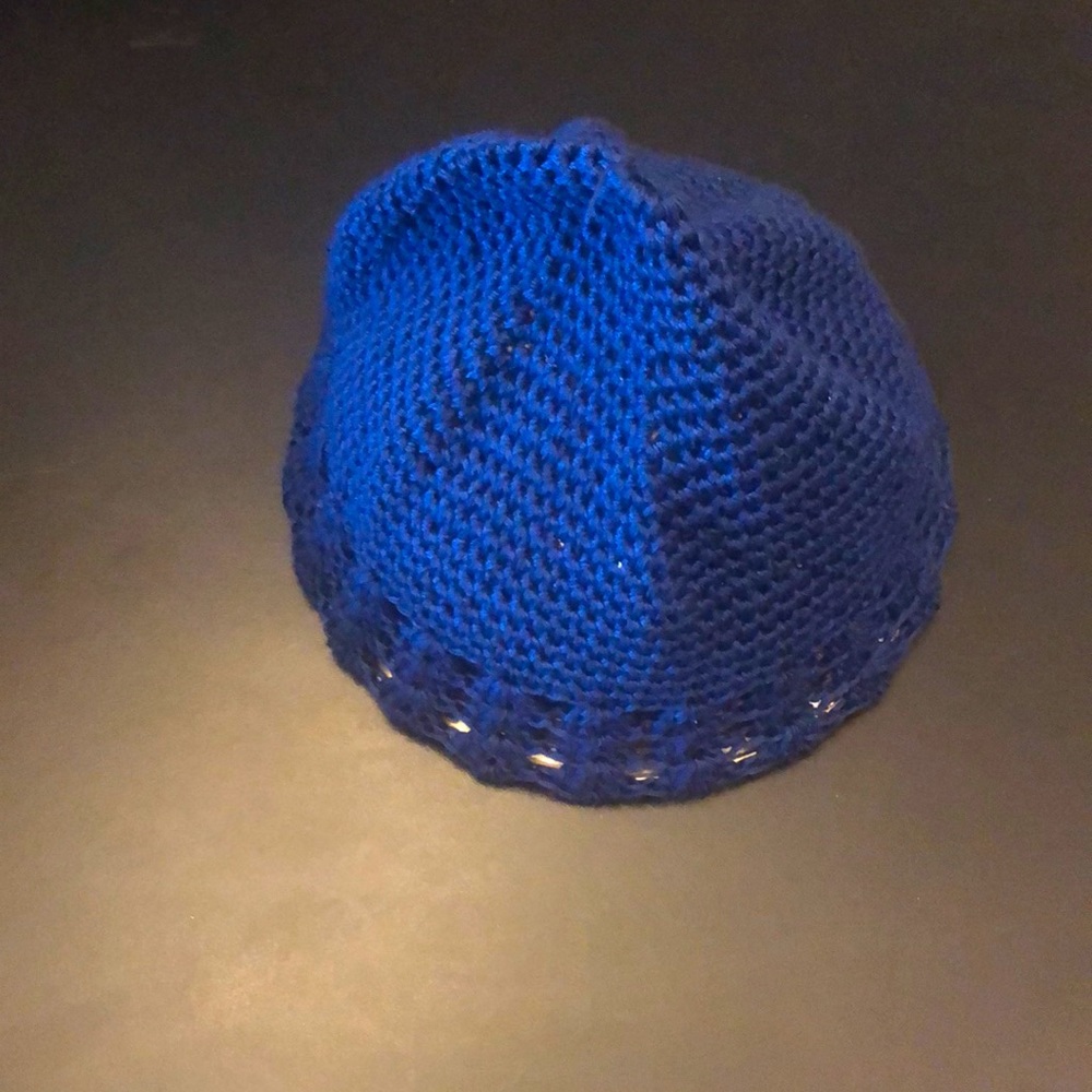Hand crochet beanie cap for 2-3 yr. old child